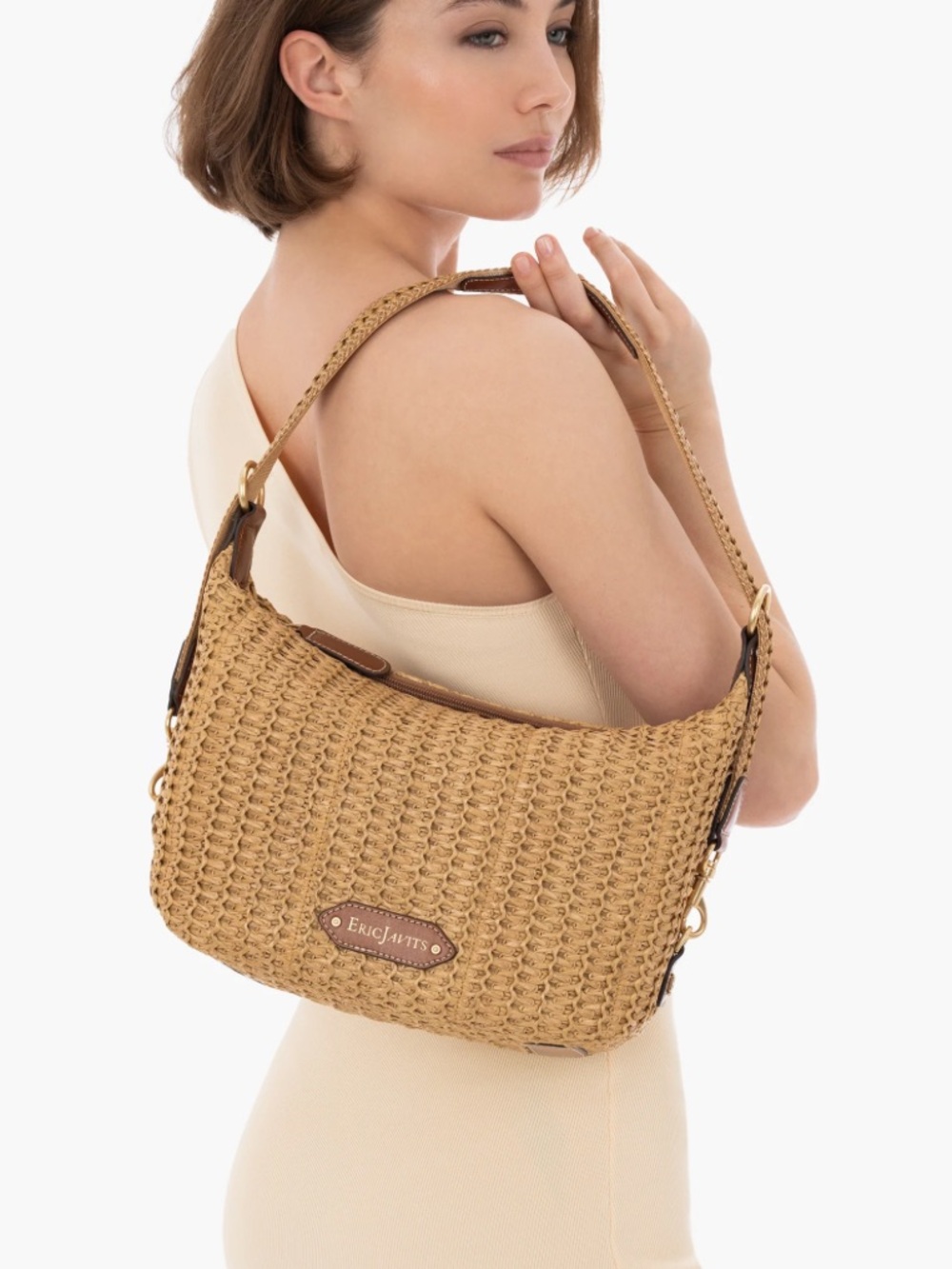 Eric Javits Jessica Raffia Crossbody Bag